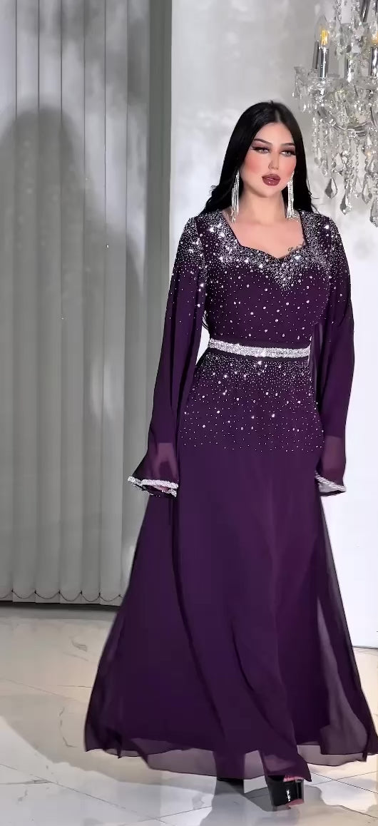 قفطان بشكل فستان روعة