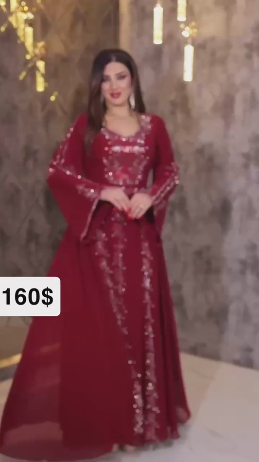 قفطان بشكل فستان